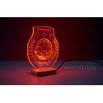 3D лед лампа Подарък за фен на ЦСКА